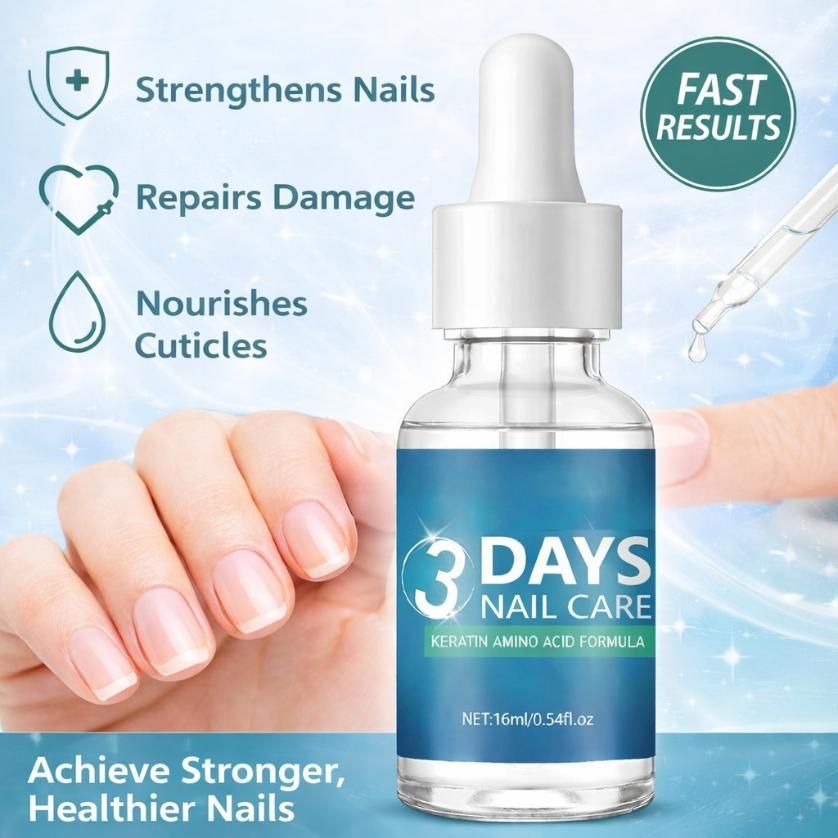 3 Days Nail Care Keratin Amino Acids 16ml Each (Pack of 2) - Ashish shop's